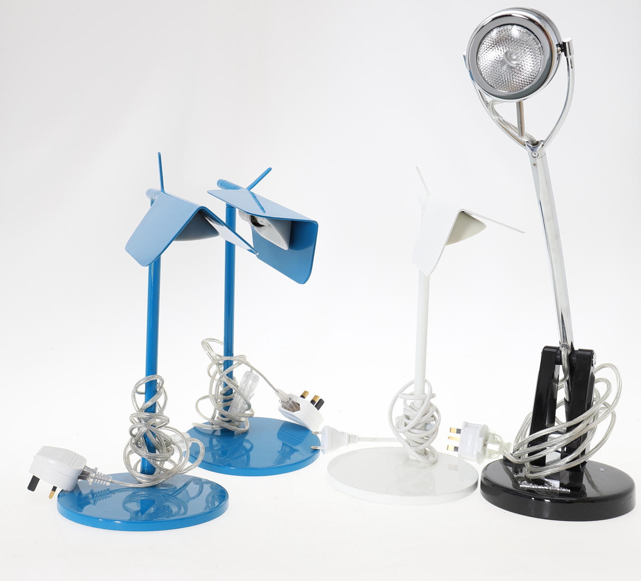 BORDLAMPOR, 4 stycken, bland annat Flos.