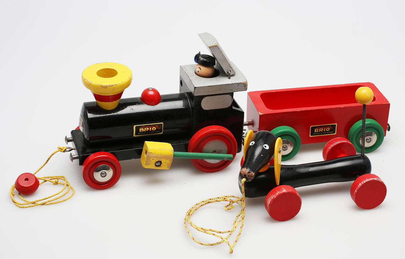 LEKSAKER, 3 delar, trä, Brio, 1900-talets andra hälft.