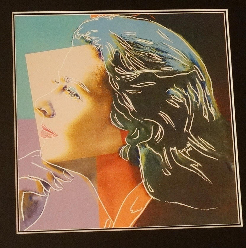 ANDY WARHOL: INGRID BERGMAN, FARVE OFFSET, MALMÖ, 1983.