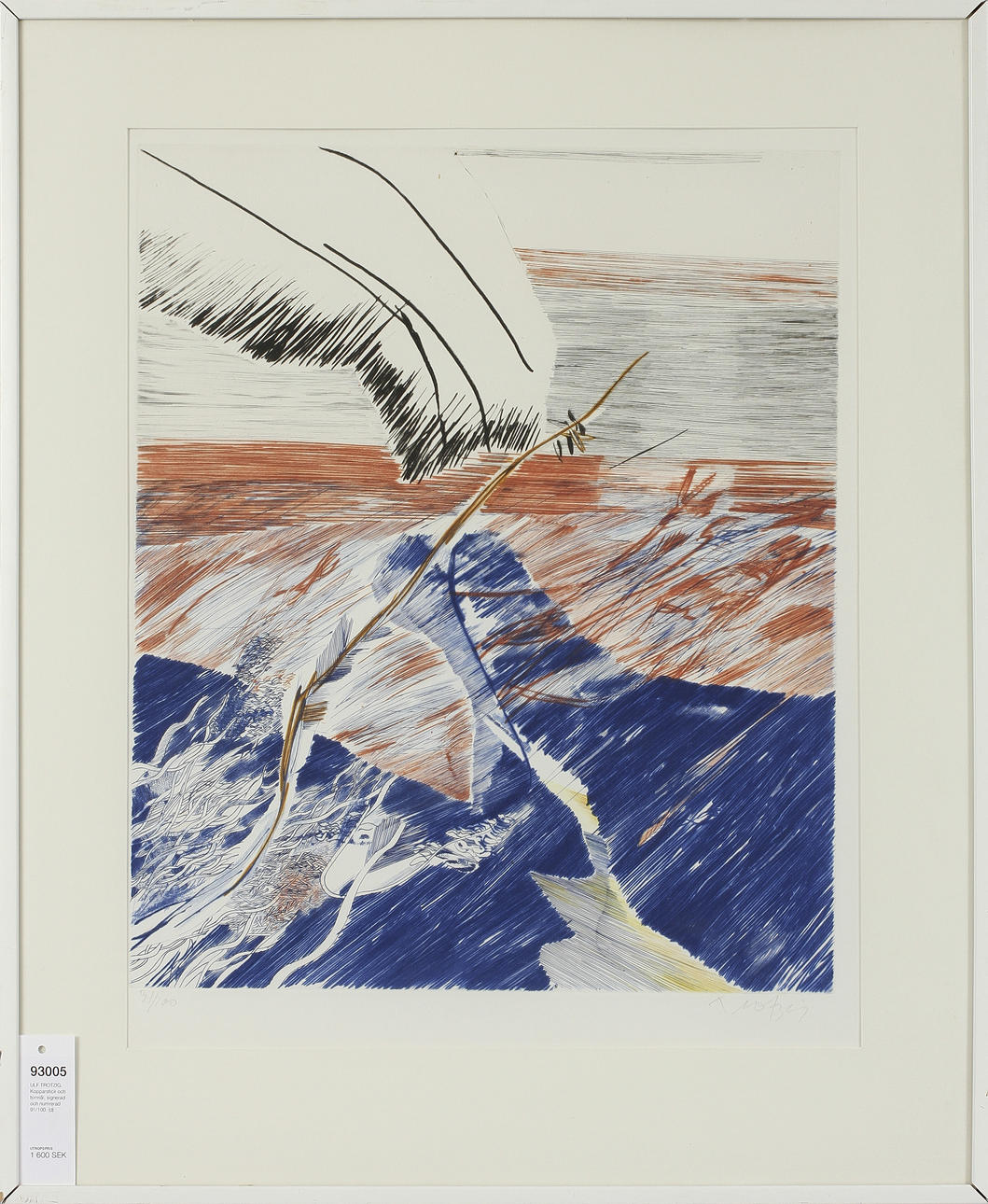 ULF TROTZIG. Kopparstick och torrnål, signerad och numrerad 91/100.