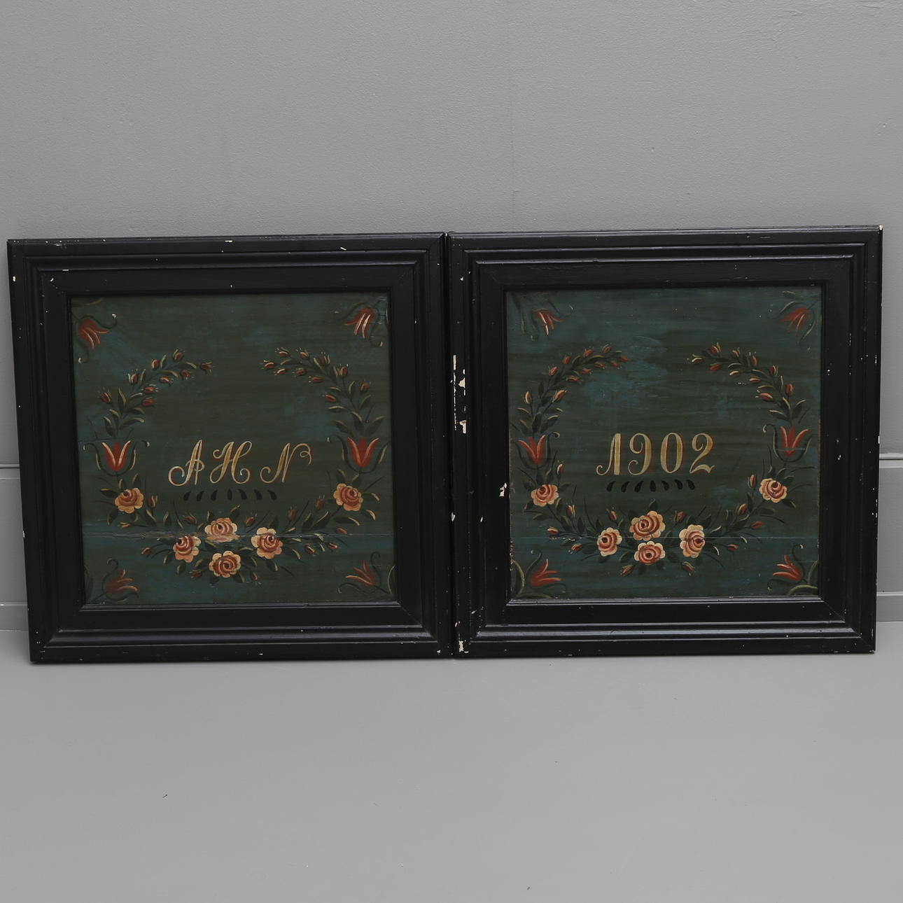 DEKORATIVA TAVLOR, ETT PAR, SKÅNE.