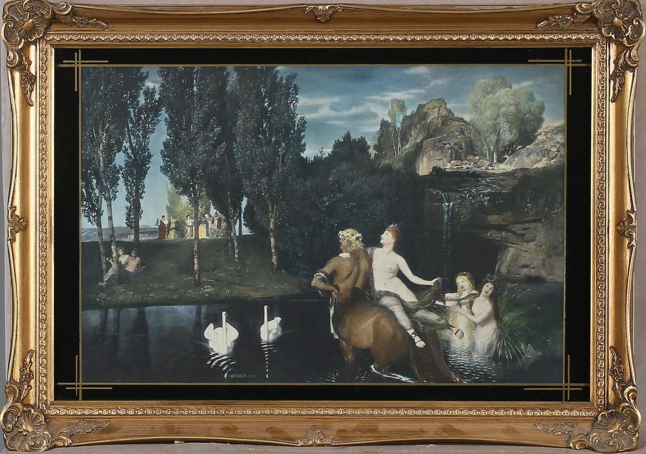 POSTER/TRYCK/AFFISCH, efter A Böcklin 1878.