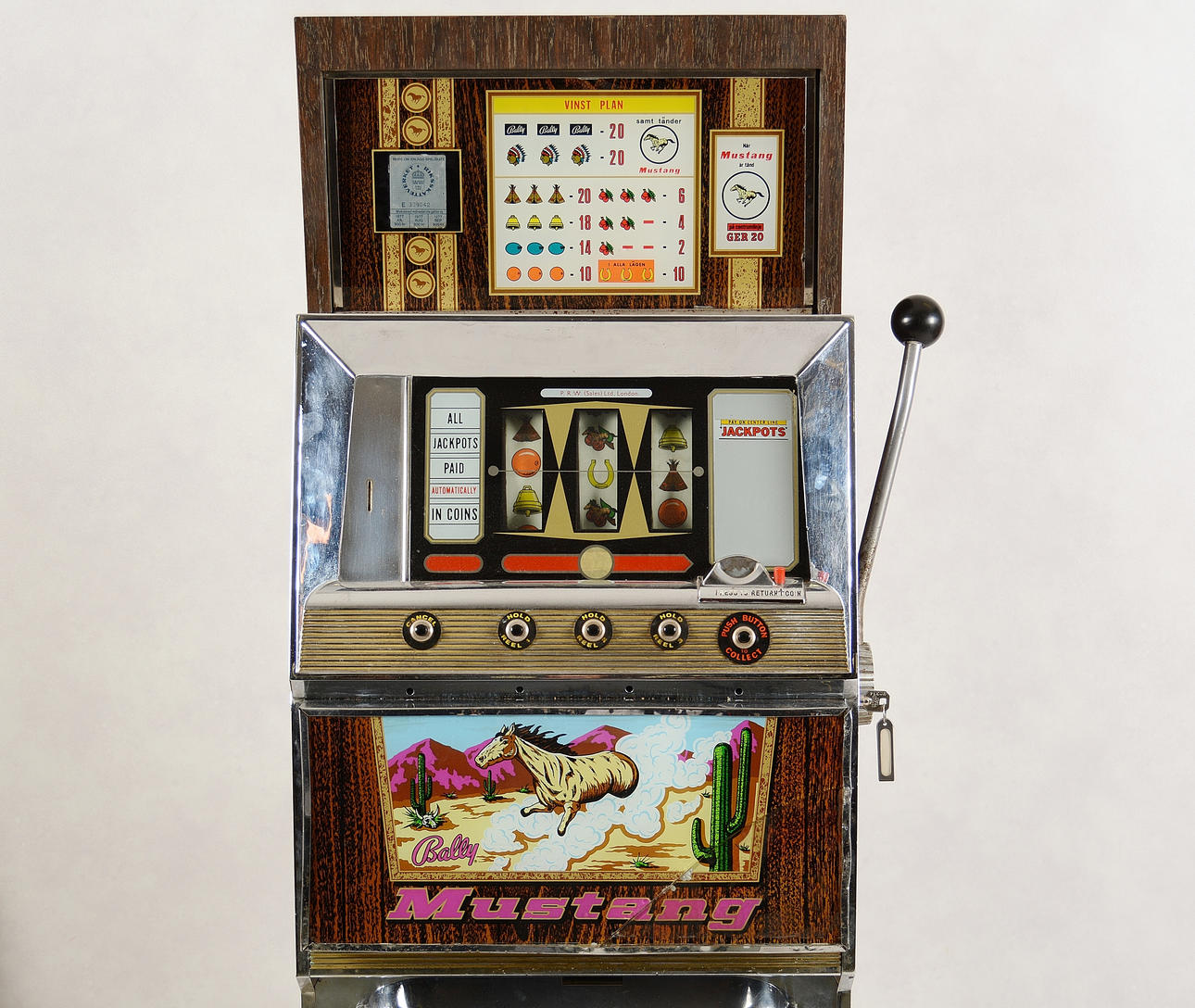 SLOTTING MACHINE, einarmiger Bandit, Bally Mustang.