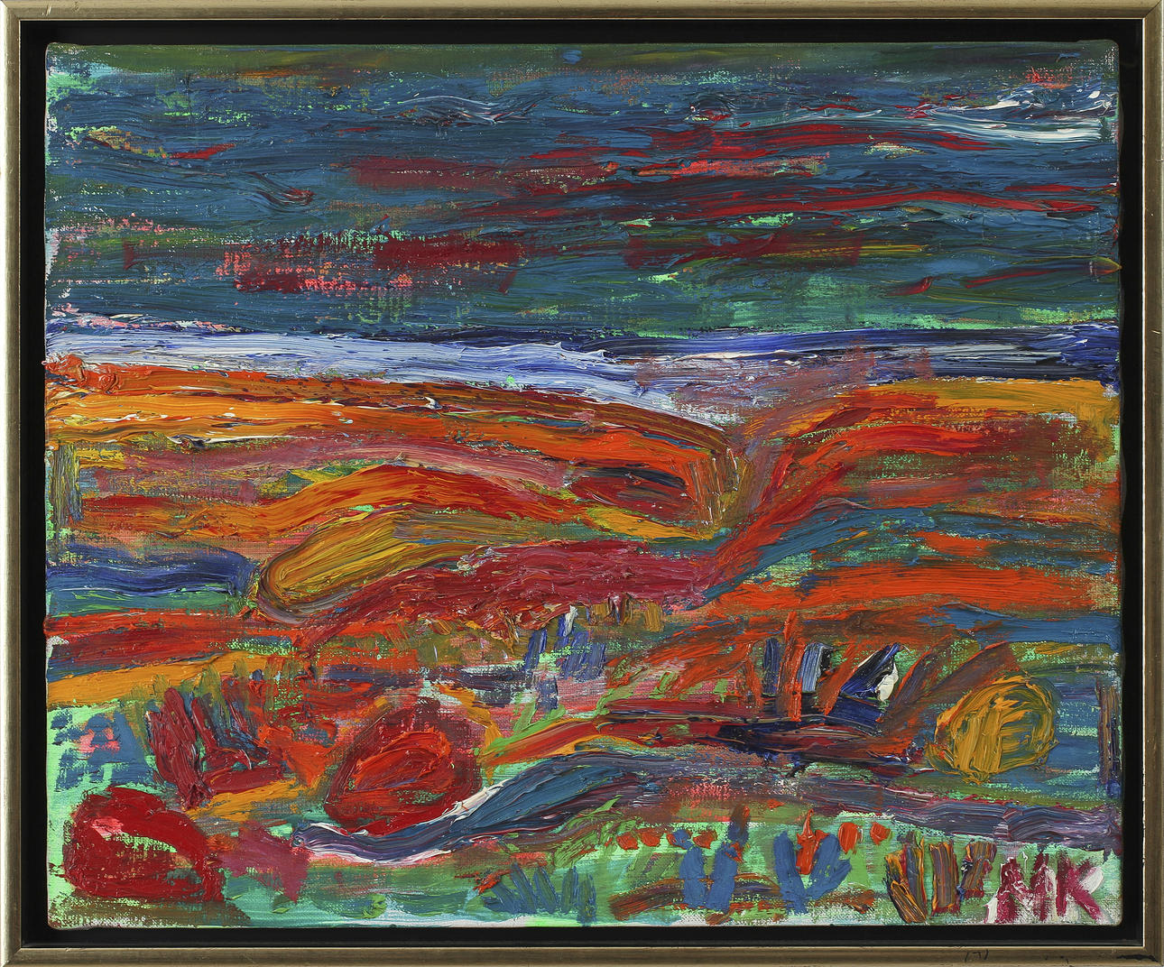 MAURITZ KARSTRÖM. Olja på duk, signerad MK.