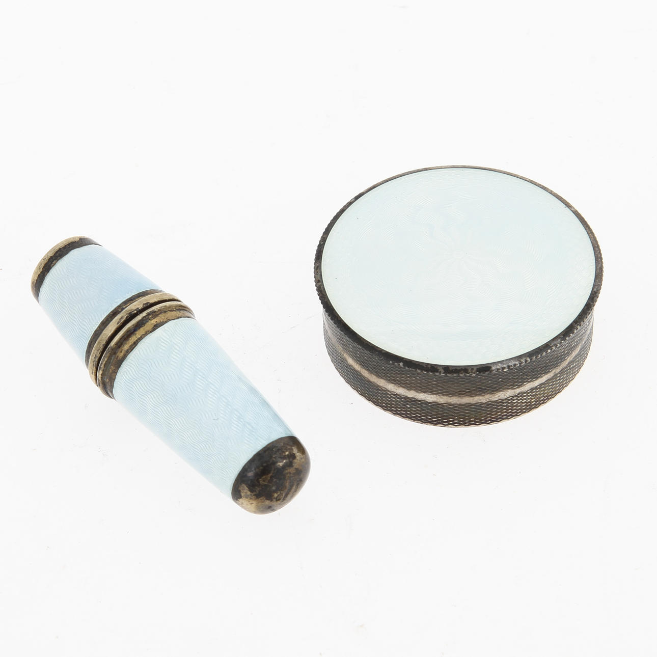 PARTI DOSOR SAMT FINGERBORGAR, 2 st, bl a silver.