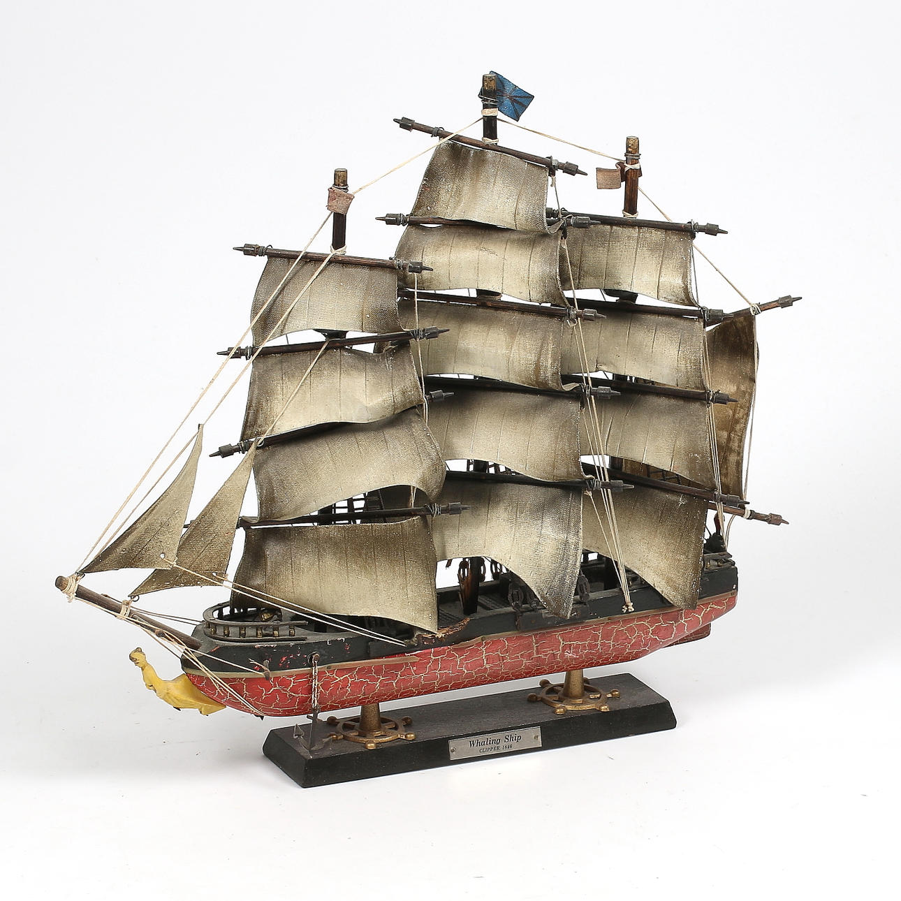 MODEL SHIP, whaling ship Clipper 1846.