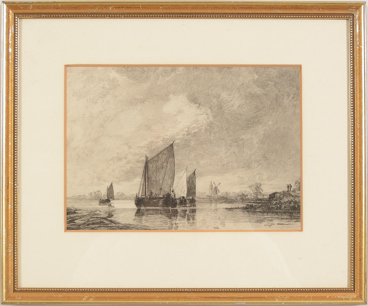 WILHELM UNGER. Etsning.