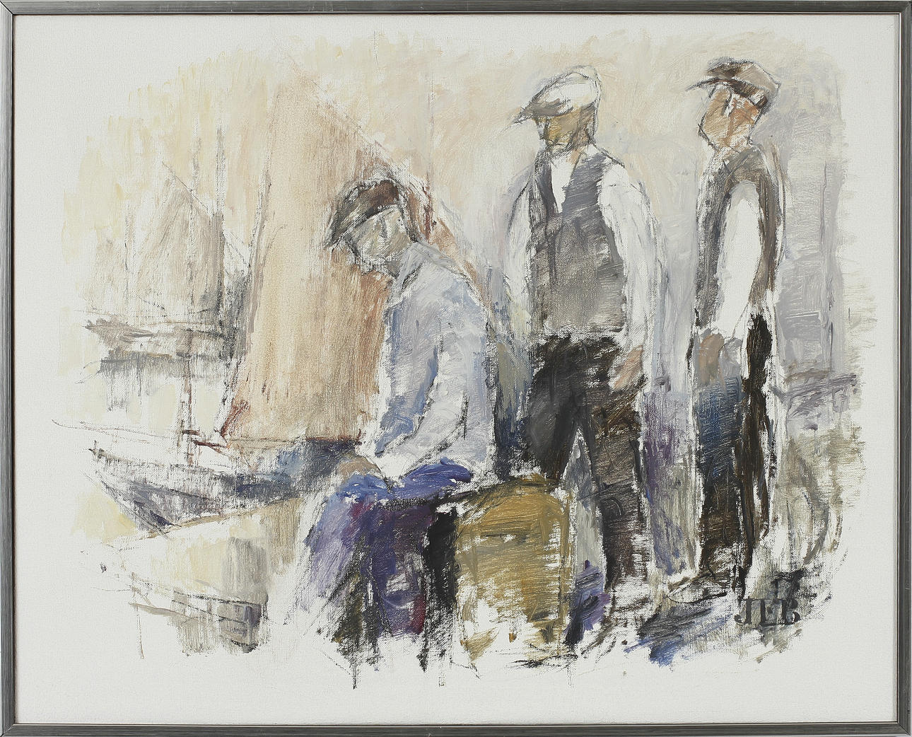 JOHN ERIK BÄCKERSTEN. Olja på duk, signerad JEB.