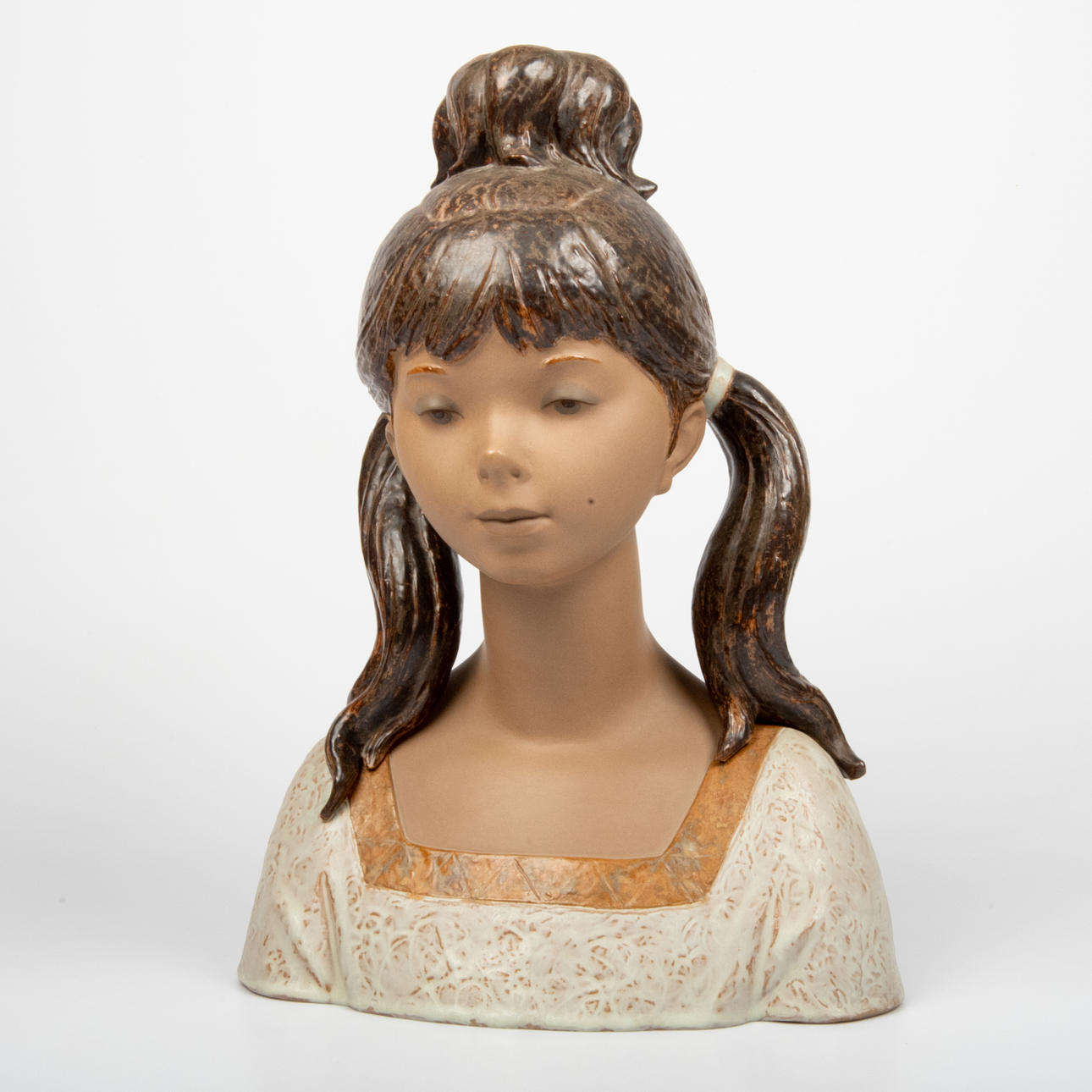 FIGURIN, porslin, flickhuvud, Lladro.