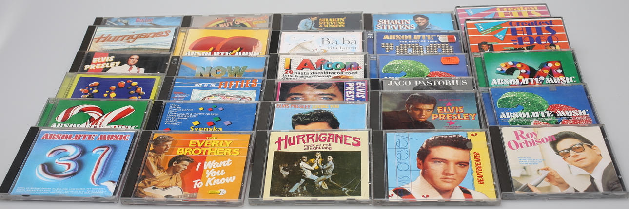 PARTI CD SKIVOR (29), Blandat 60/80-tals musik.