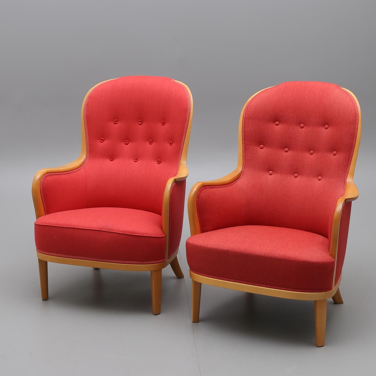 CARL MALMSTEN. ARMCHAIRS, A PAIR, "THE LAWYER".