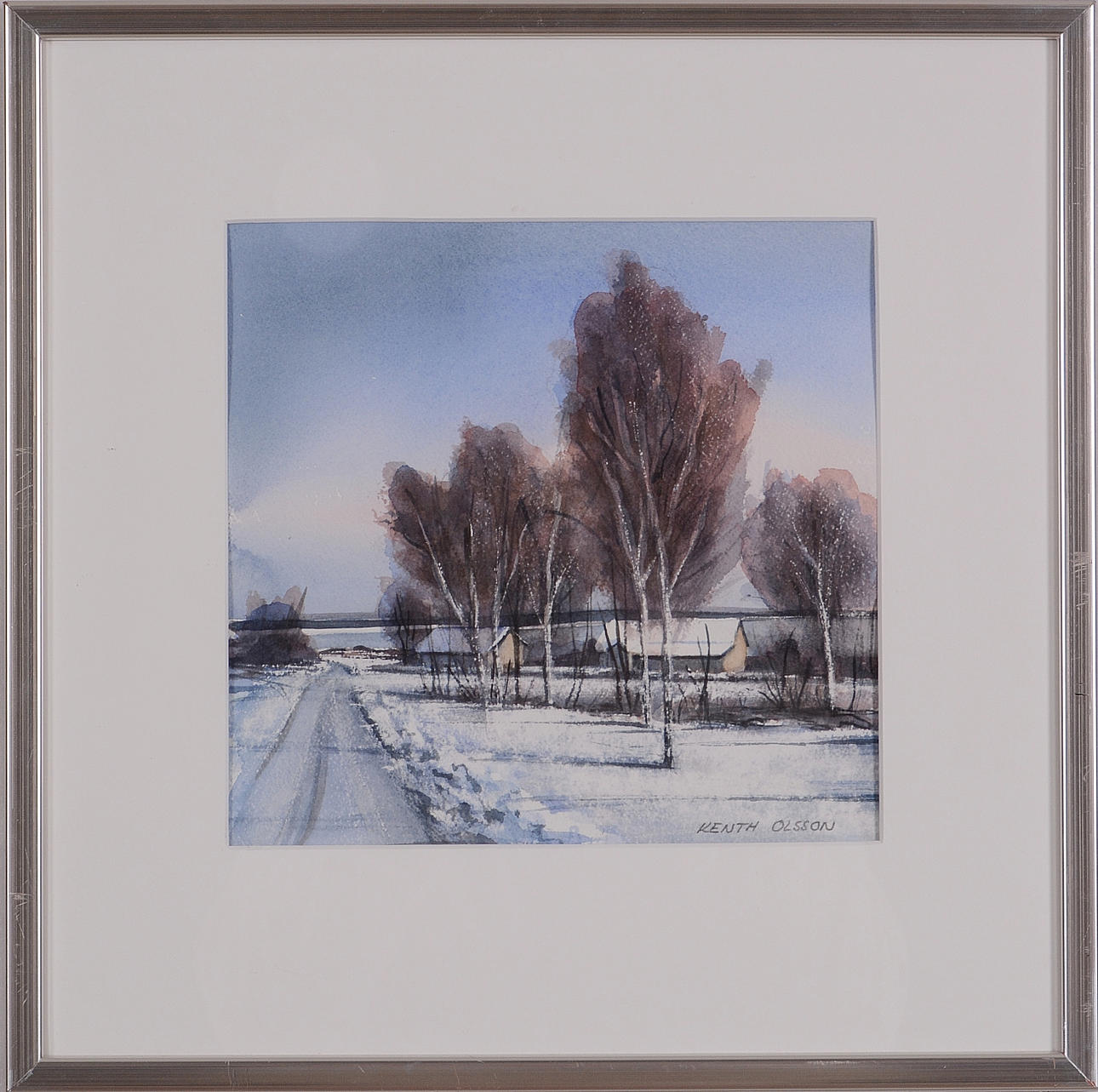 KENTH OLSSON. Akvarell.