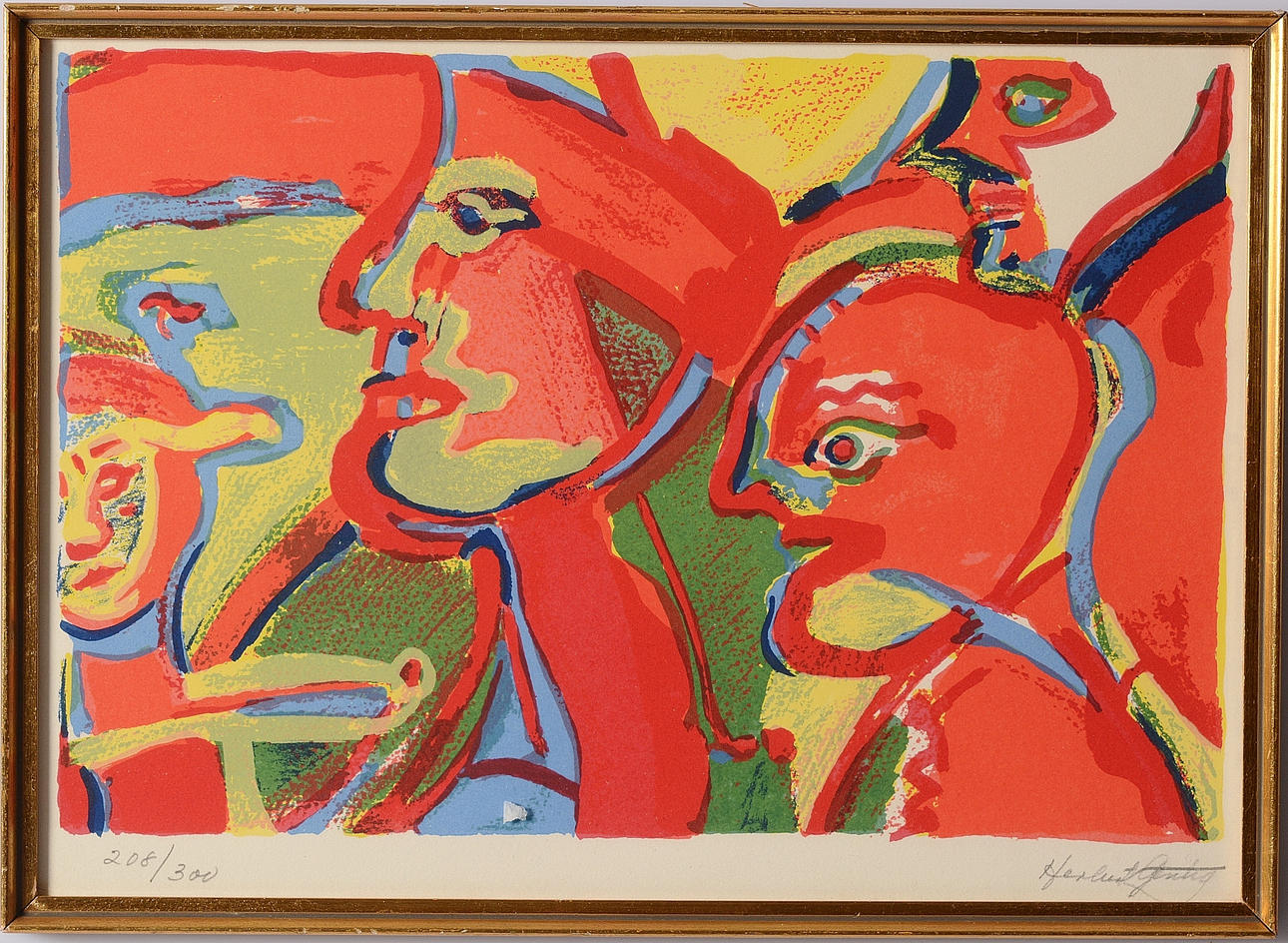 HERBERT GENTRY. Färglitografi.