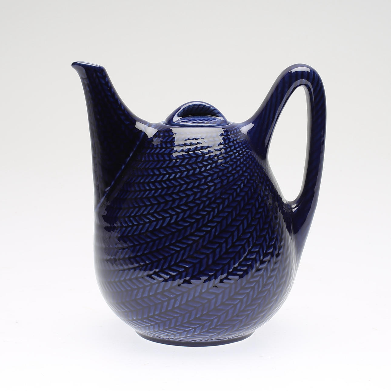 TEKANNA, flintgods, "Blå Eld", Hertha Bengtsson, Rörstrand.