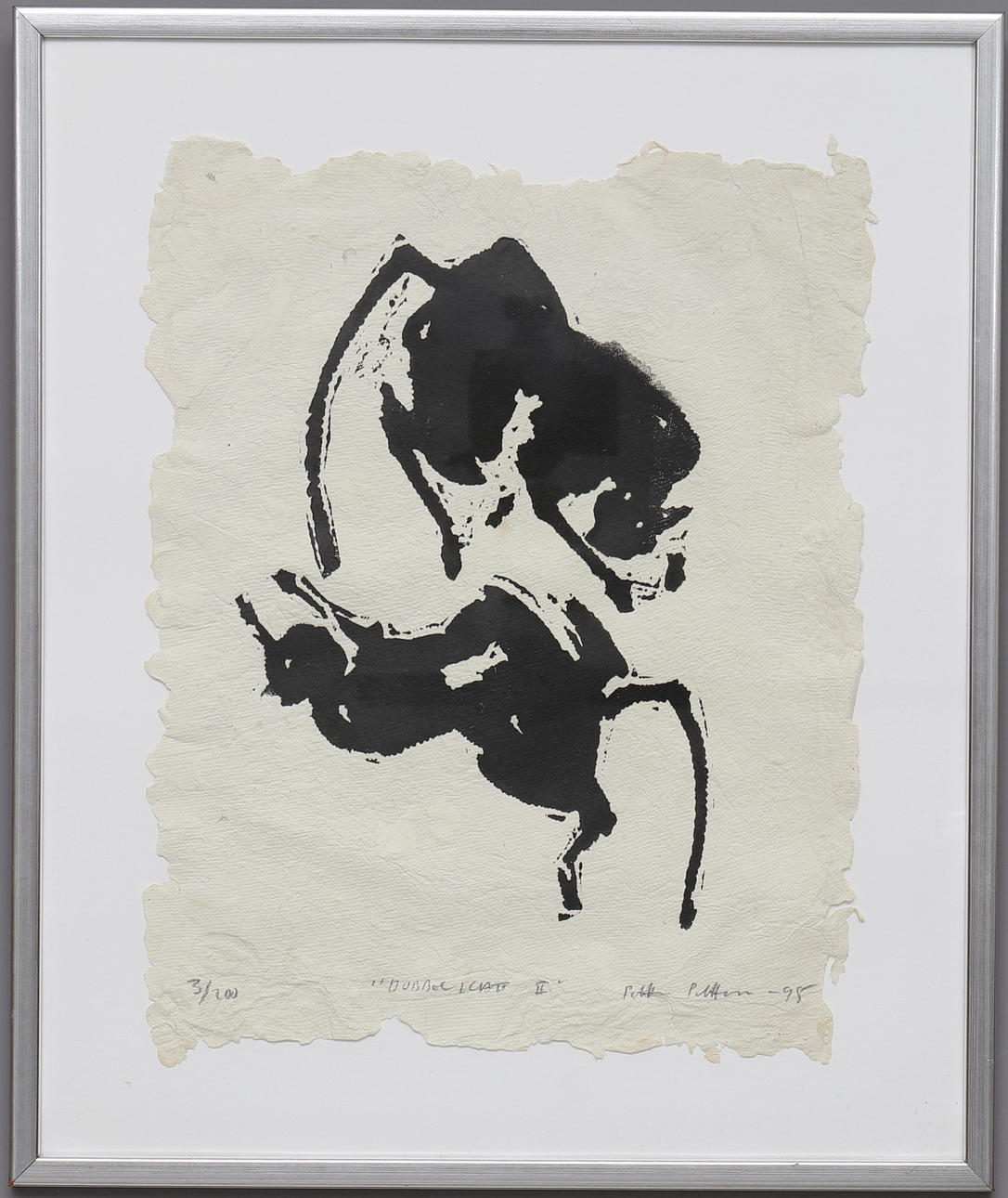 PETTER PETTERSSON, "Double cat II", numbered and signed.