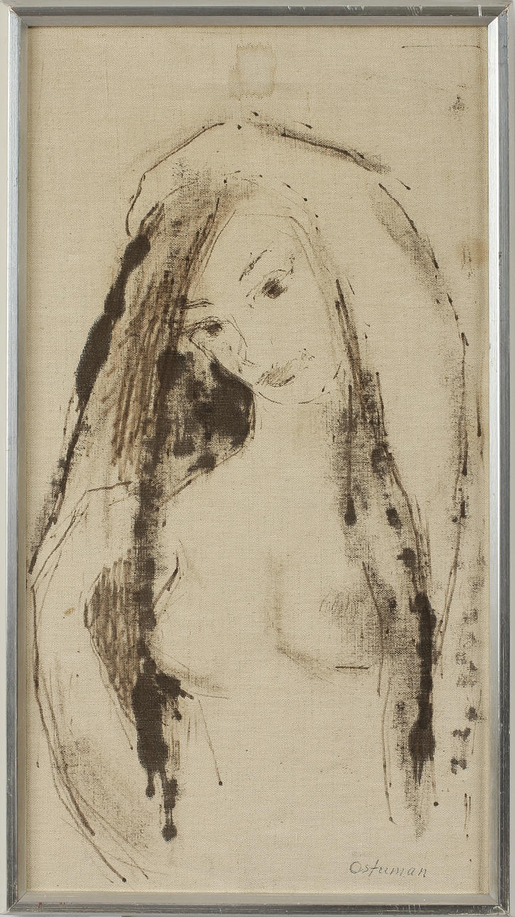 ELVINE OSTERMAN, blandteknik på duk, sign.