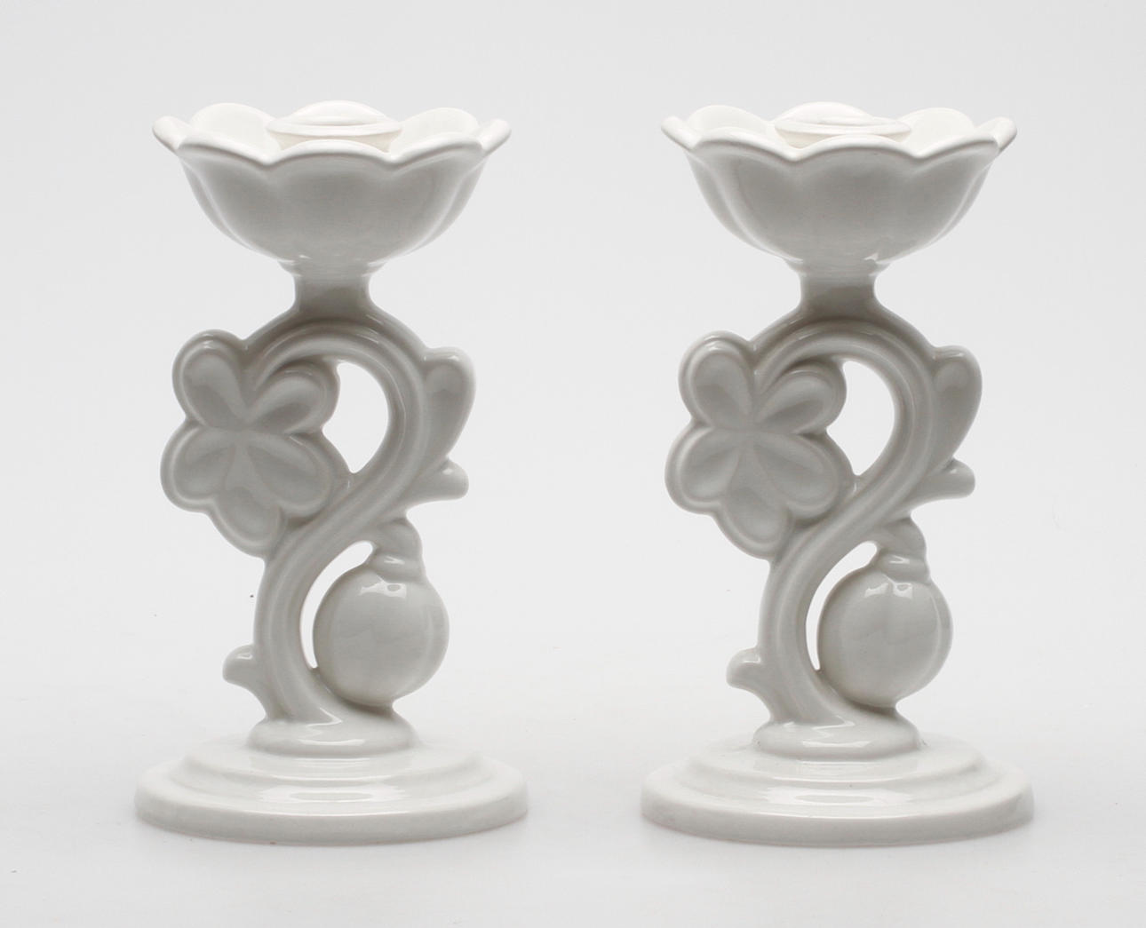 LJUSSTAKAR, 1 par, Alba, Gefle Porslinsfabrik AB.