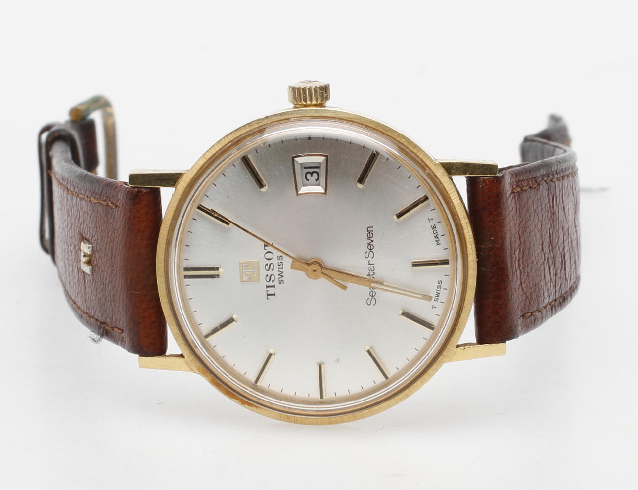 HERRARMBANDSUR, 18k guld, Tissot, Seastar Seven.