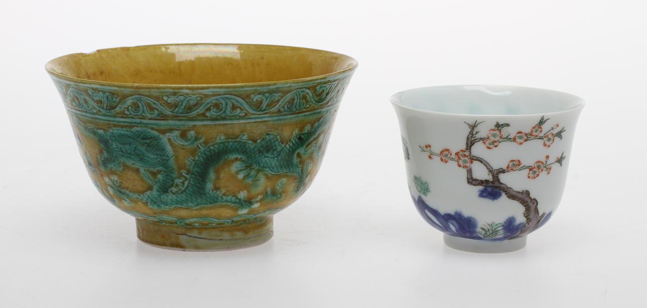 SKÅLAR, 2 st, porslin, Kina.