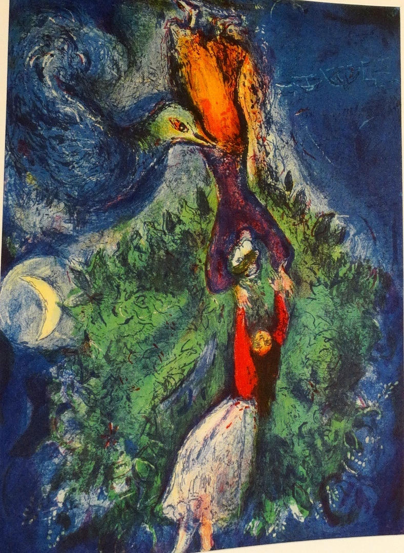 MARC CHAGALL: ARABISCHE NÄCHTE, FARBOFFSET.