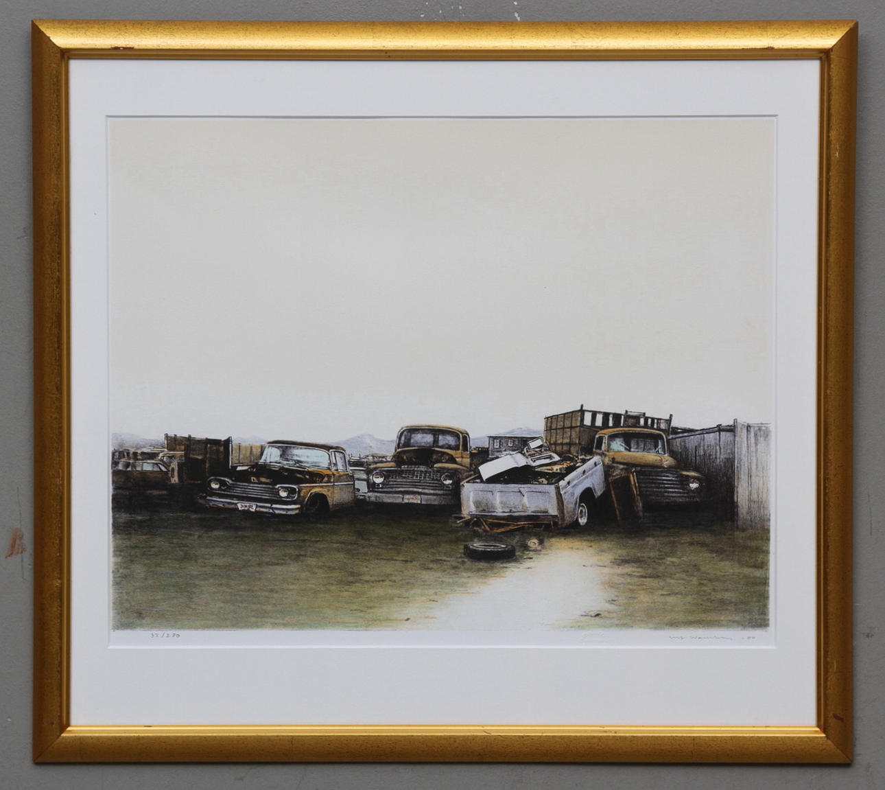 ULF WAHLBERG. Färglitografi, signerad, daterad -00 och numrerad 32/280.