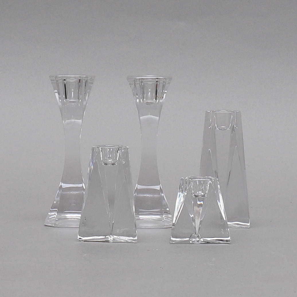 5 kynttilänjalkaa, Villeroy ja boch.