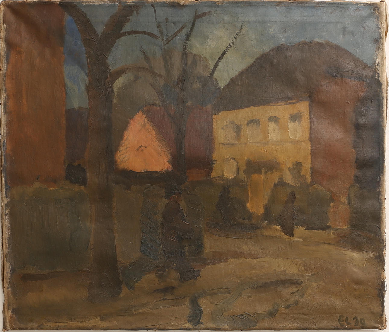 OIDENTIFIERAD KONSTNÄR. signerad EL- 30.