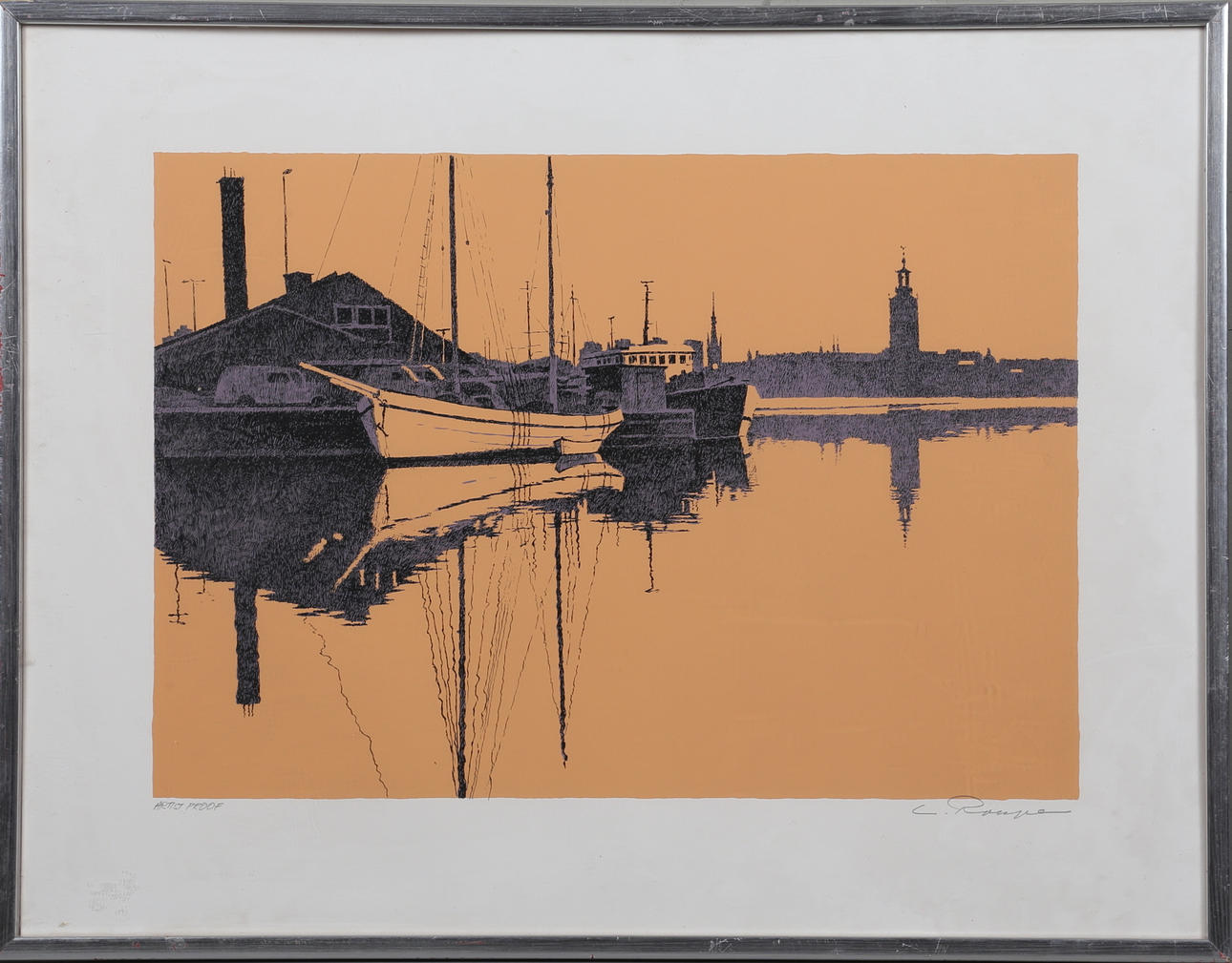 LENNART ROUPE. Silkscreen, marked "Artist proof".