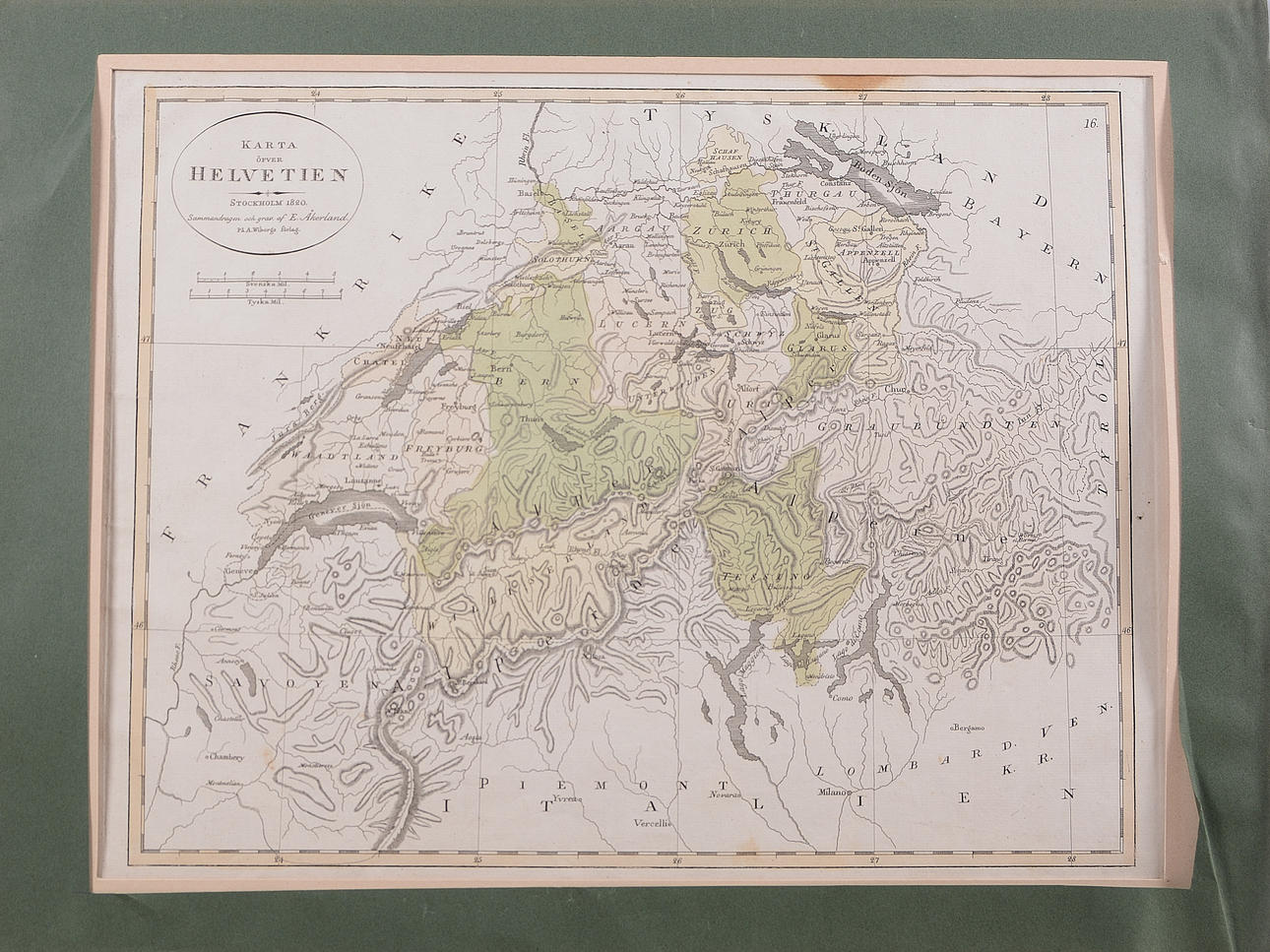 ÅKERLAND, ERIK. Karta.