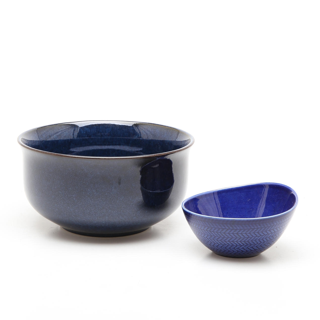 BOWL 2 pcs, Rörstrand, Aniara, Blue fire.