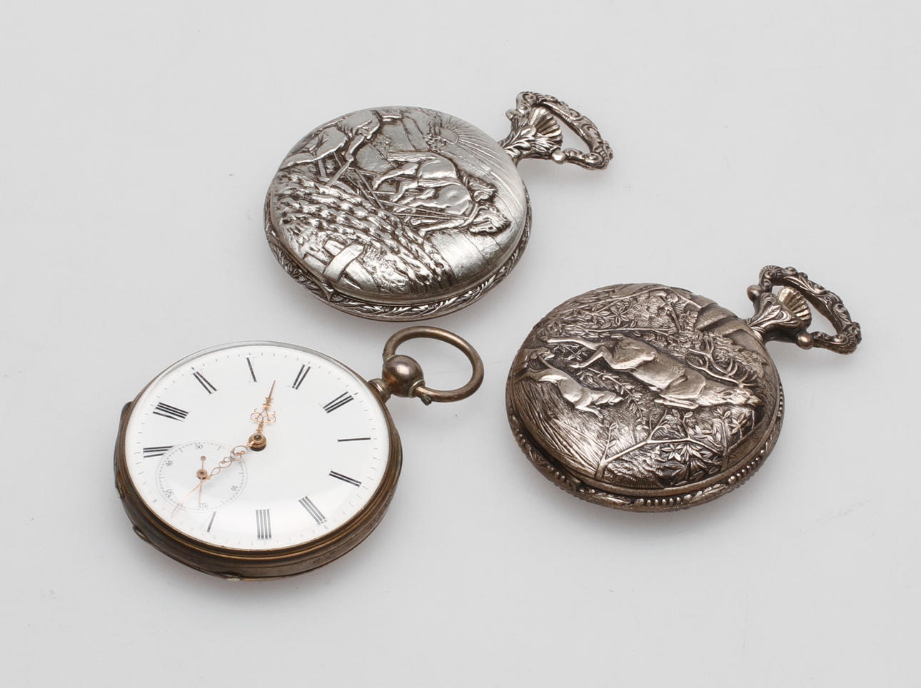 FICKUR, 3 st, bl.a. silver.