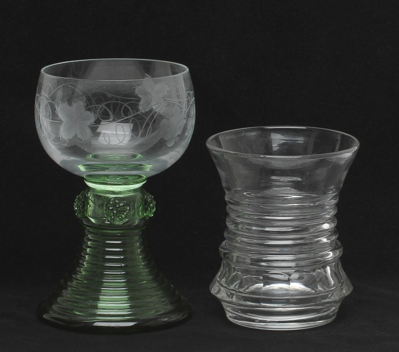 REMMARE, 6 st samt DRICKSGLAS 12 st, 1900-tal.