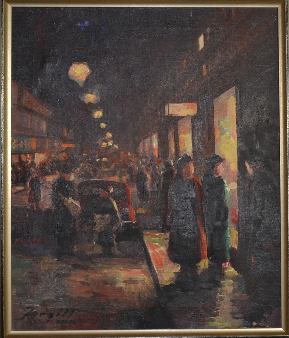 ALEXANDER JERGILL. Óleo sobre lienzo. ambiente estatal.