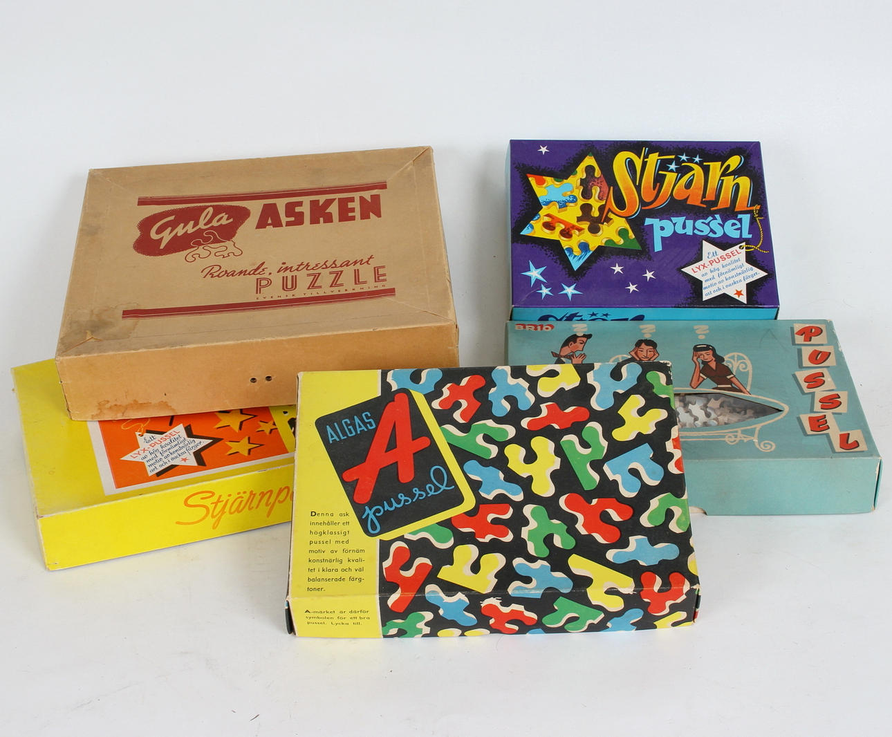 PUZZLE, 5 pcs. vintage.
