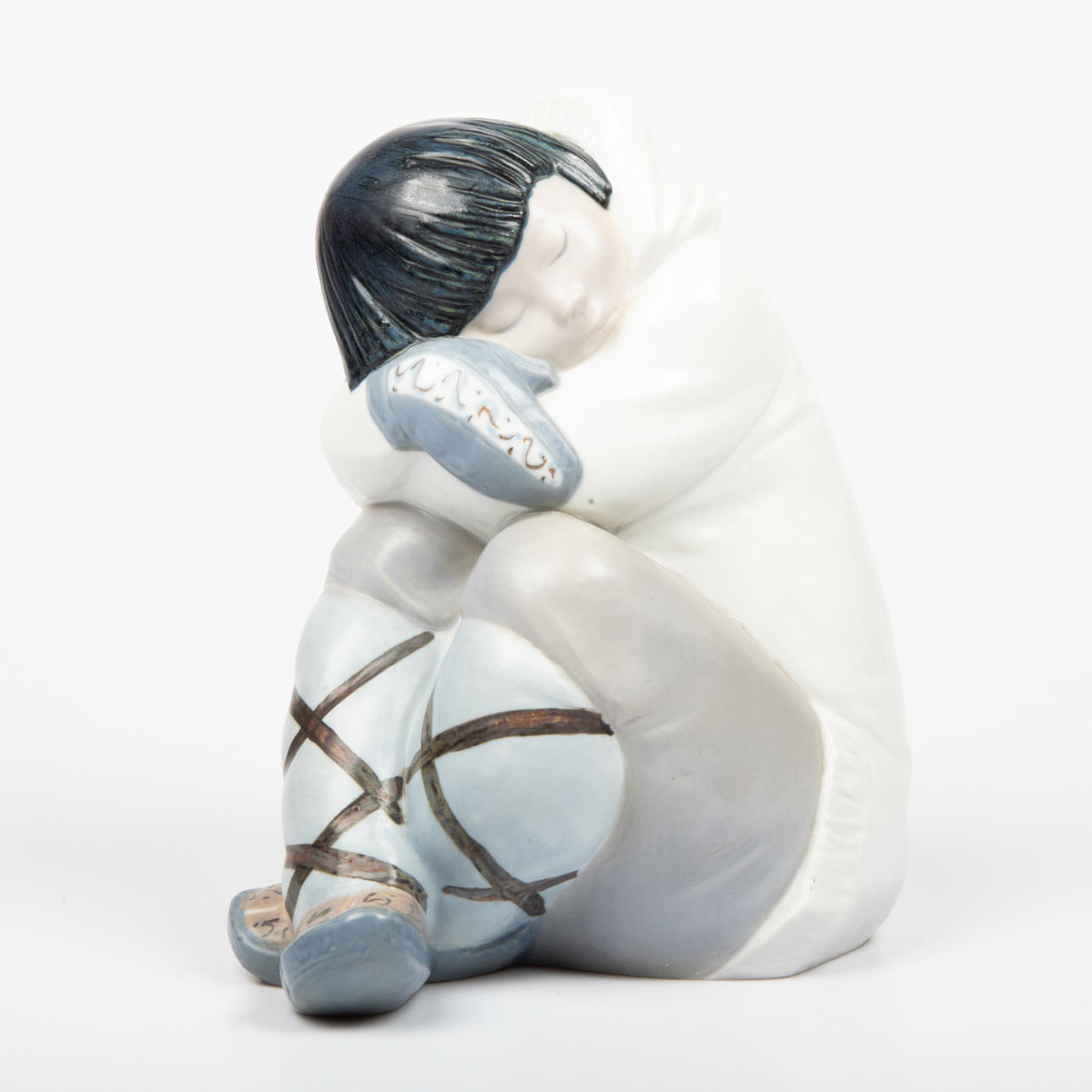 FIGURIN, porslin, eskimå, Lladro.