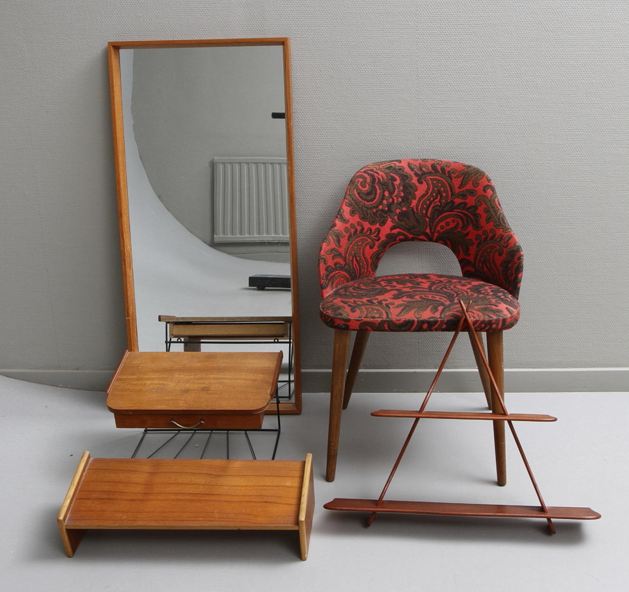 PARTI MÖBLER, 5 delar, 1950/60-tal.