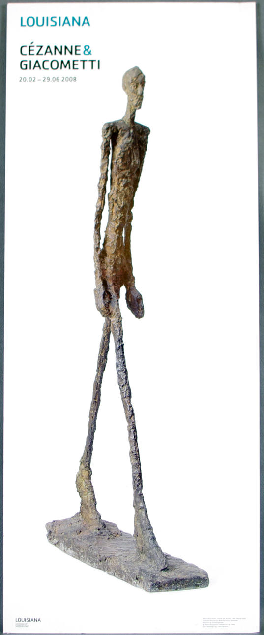 LOUISIANA AFFISCH, Cezanne & Giacometti.