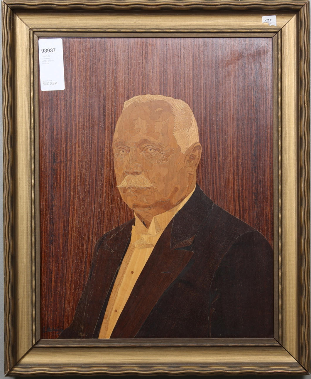 TAVLA, G Malmberg, Mjölby Intarsia, 1900-tal.