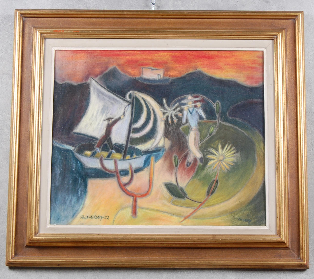 PAUL HOLSBY. akvarell, signerad, daterad.