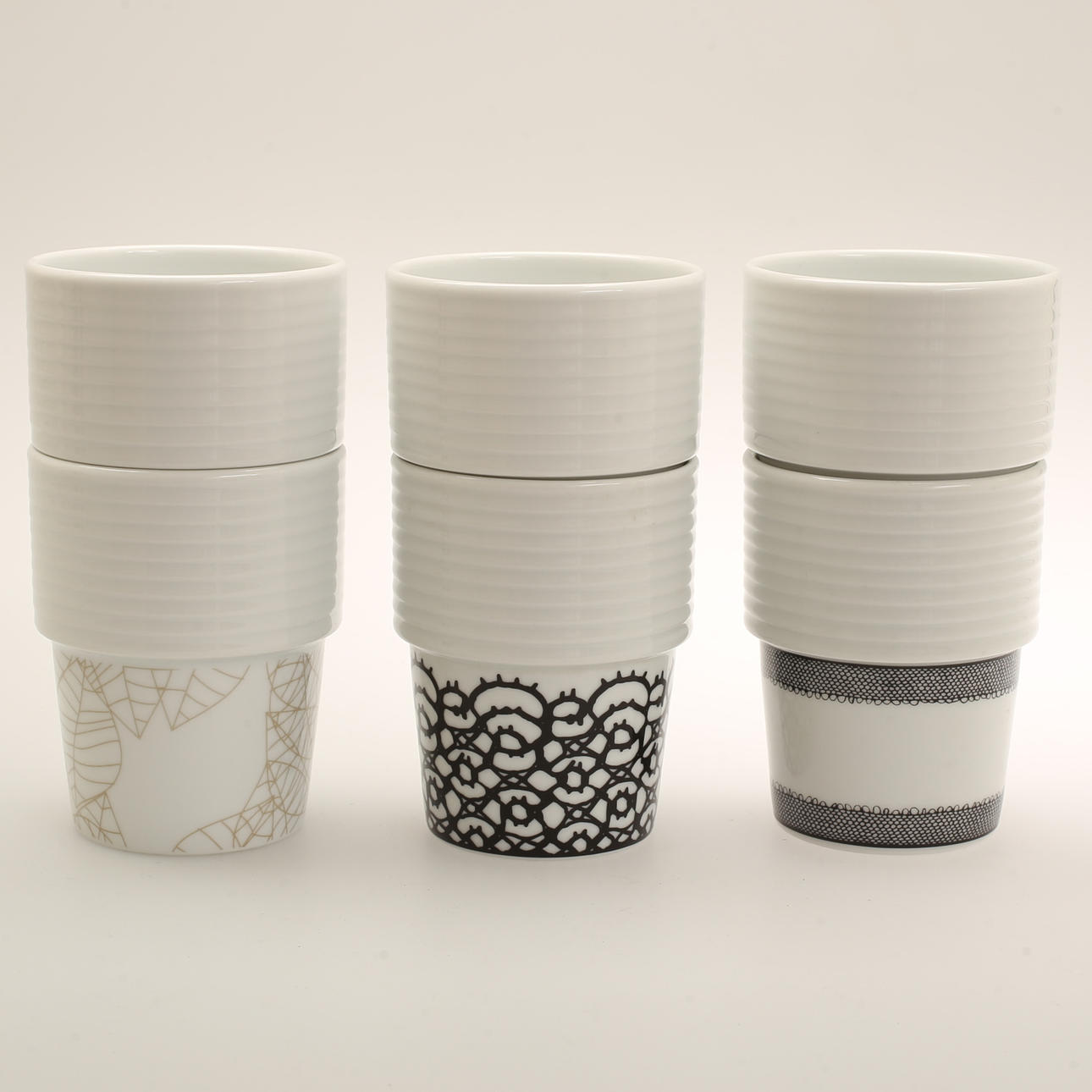 KAFFEMUGGAR, 6 stycken, Filippa K, Rörstrand.