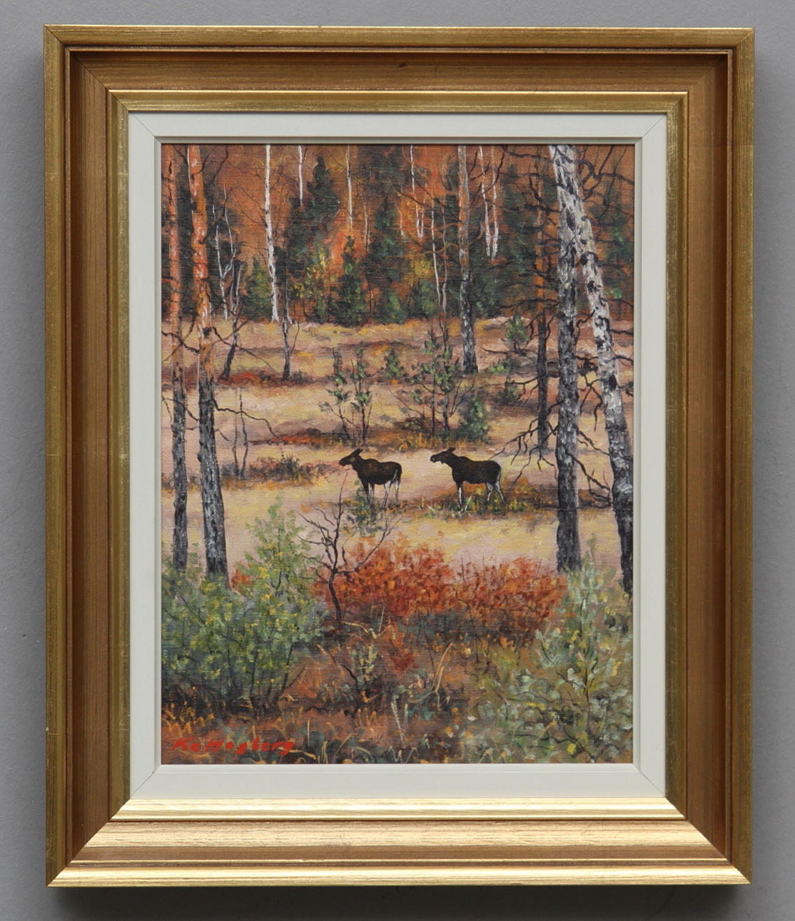 KARL ERIK HAGBERG. olja på duk, signerad.