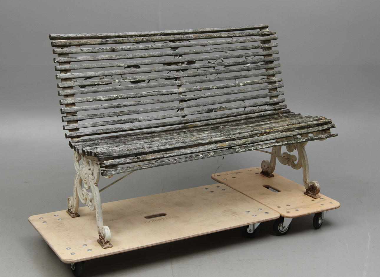 TRÄDGÅRDSSOFFA, gjutjärn, Ludvigsbergs Verkstad, Stockholm,1800/1900-tal.