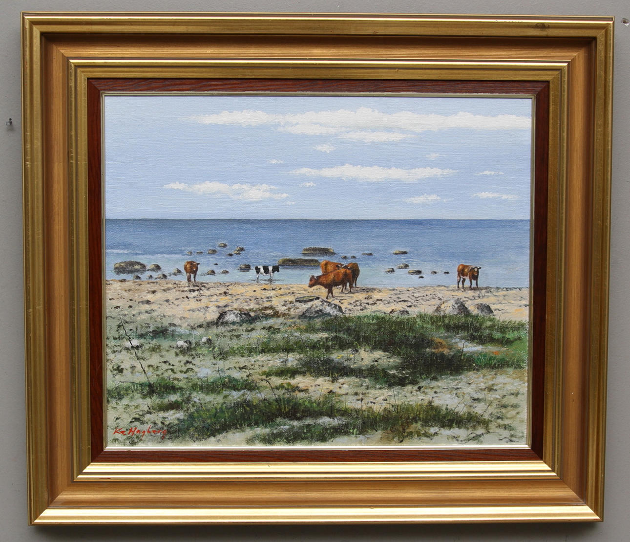 KARL ERIK HAGBERG. olja på duk, signerad.