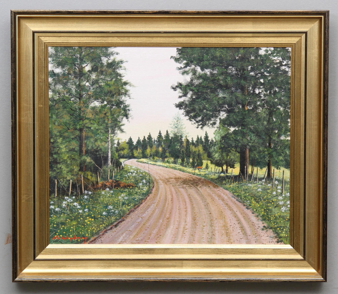 KARL ERIK HAGBERG. olja på duk, signerad.