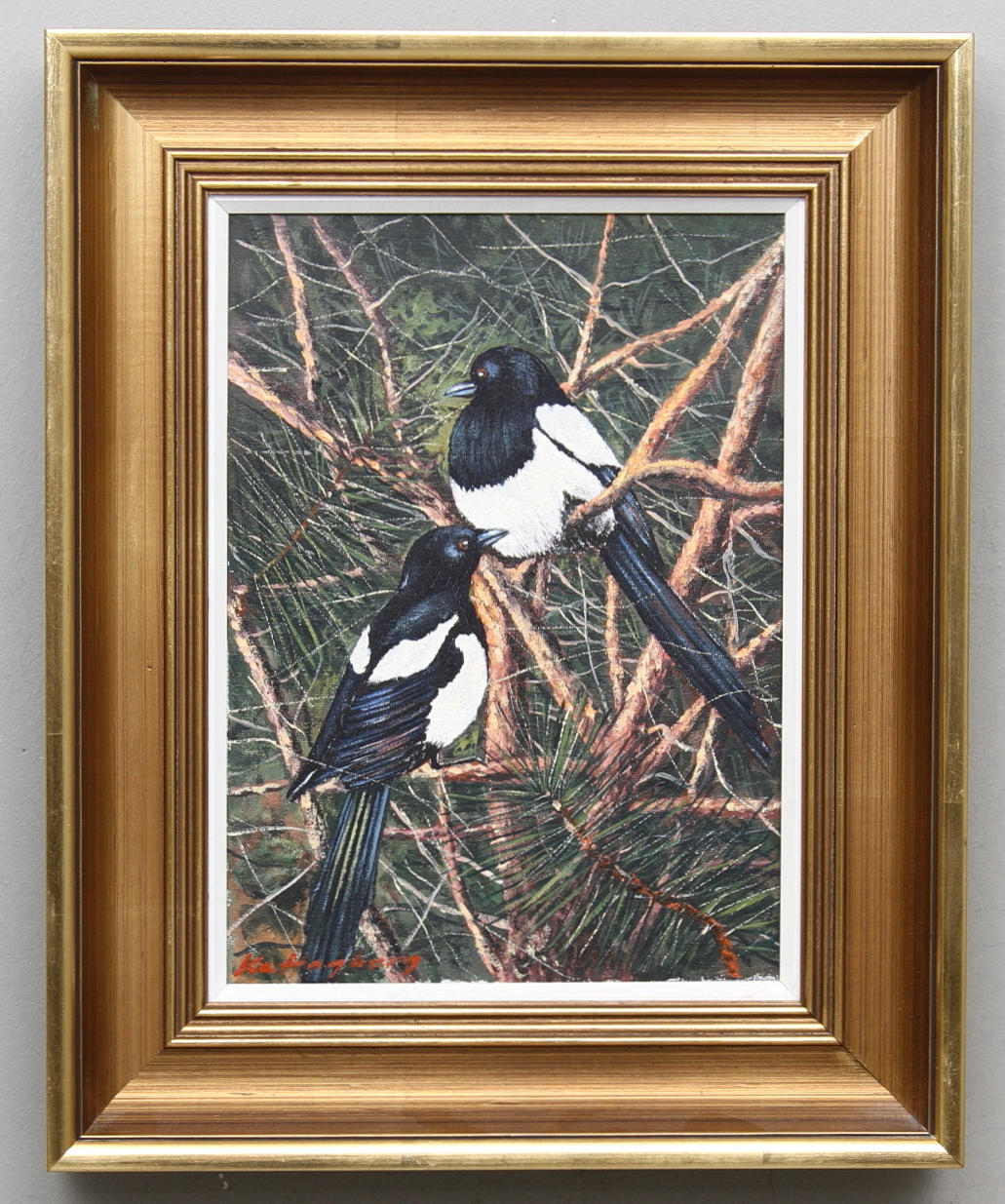 KARL ERIK HAGBERG. olja på duk, signerad.