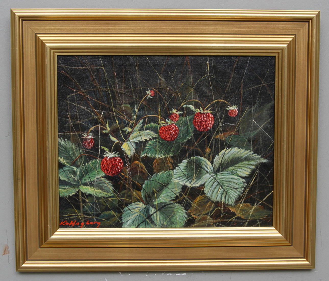 KARL ERIK HAGBERG. olja på duk, signerad.