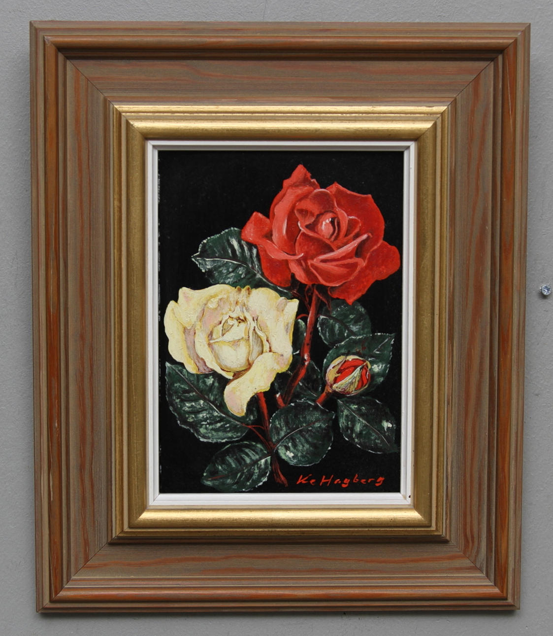 KARL ERIK HAGBERG. olja på pannå, signerad.