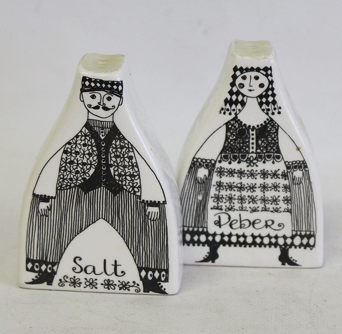 SALT och PEPPAR kar, Figgjo Flint Norway.