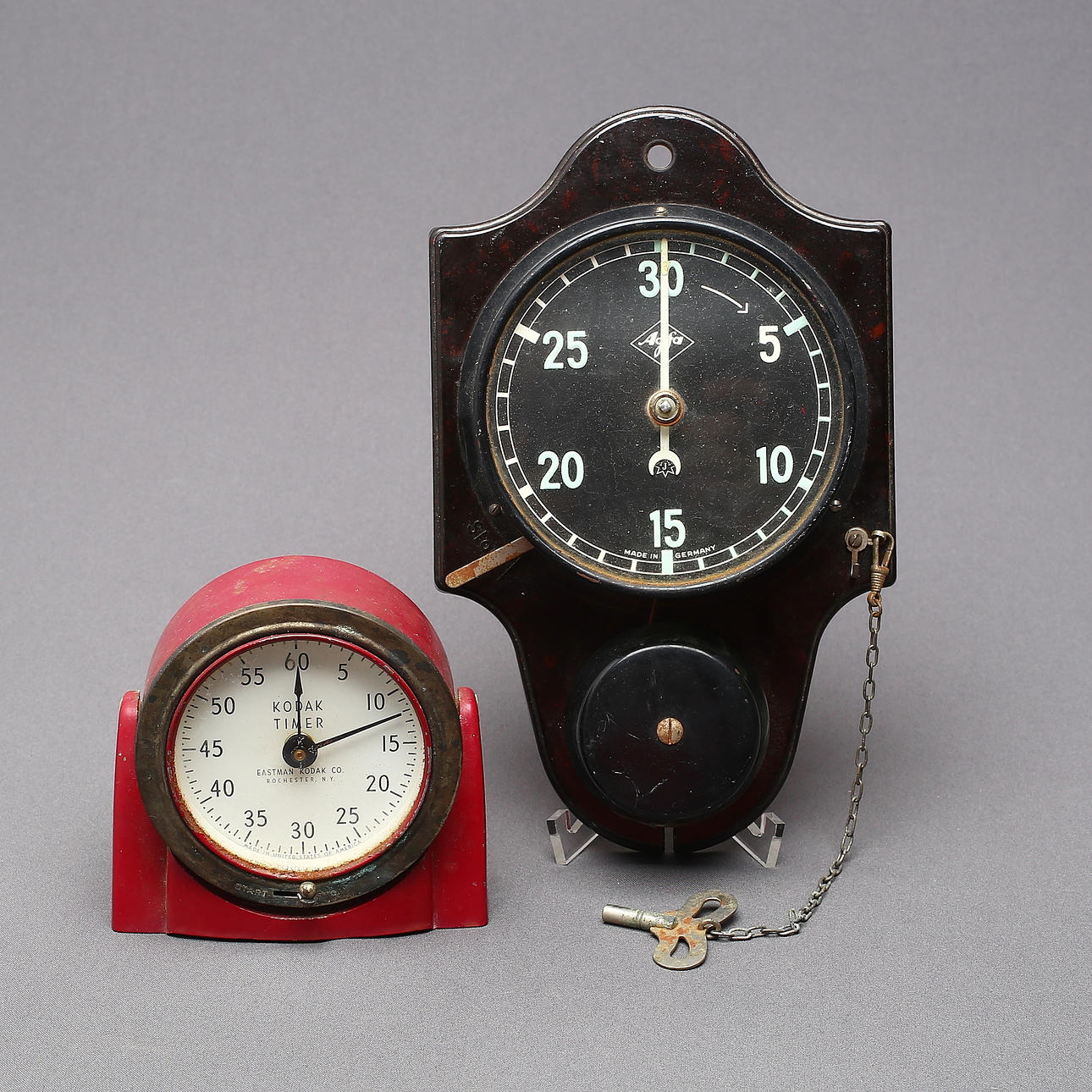 TIMER WATCH, 2 pcs, AGFA Junghans and Kodak Timer.