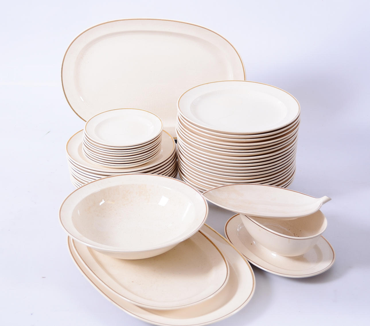 MATSERVIS, 48 delar, Aluminia, Danmark.